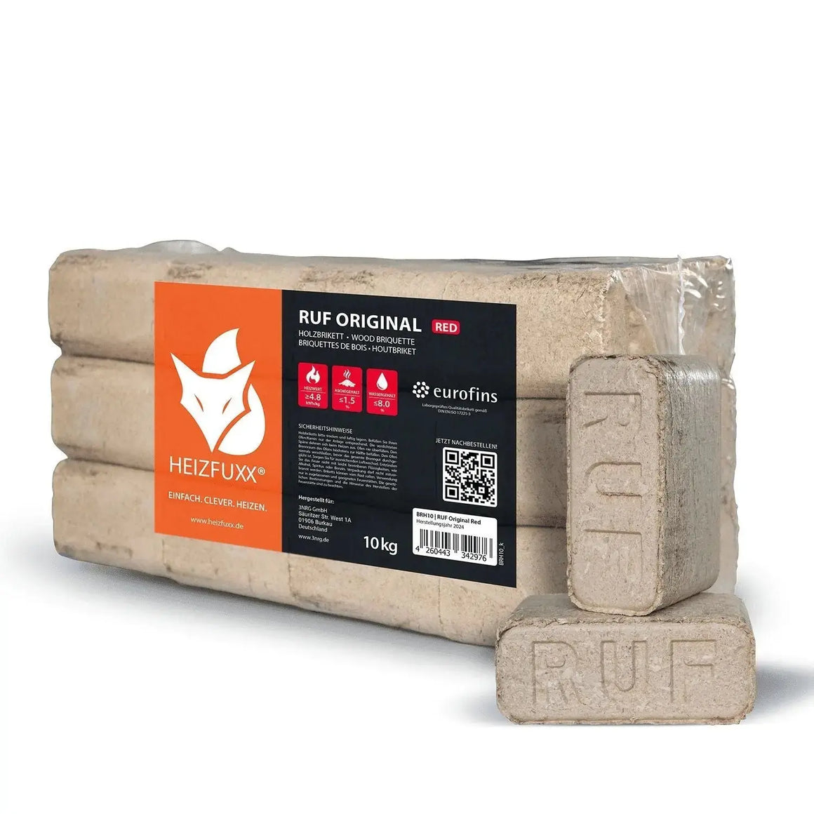 Heizfuxx RUF Original Red 10kg x 96 Gebinde 960kg Palette – Bild 5